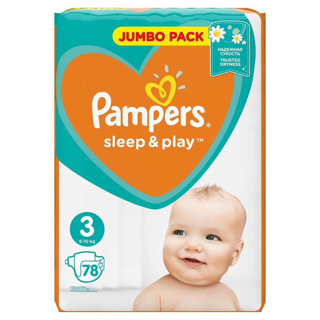 фото упаковки Pampers Sleep&Play Подгузники детские