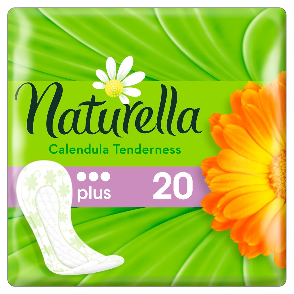 фото упаковки Naturella Calendula Tenderness plus прокладки ежедневные